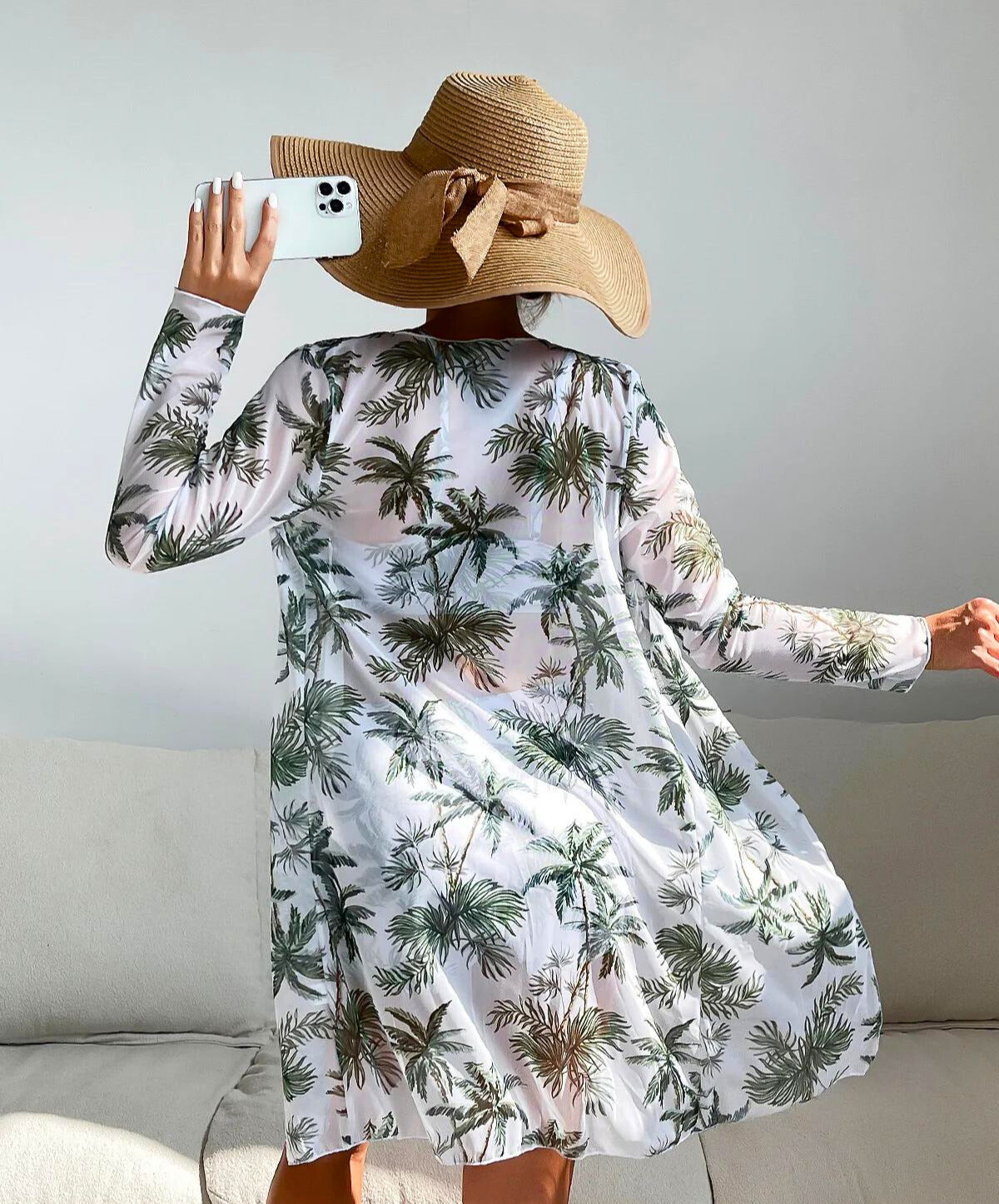 Olivia® | Top bikini 3 in 1 + pantaloni + kimono
