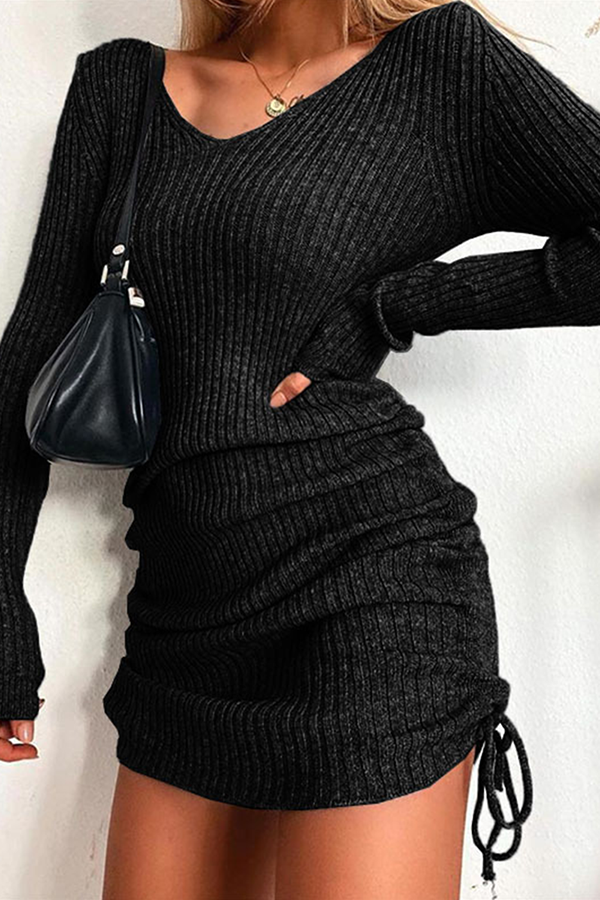 Zadie® | Abito tubino con scollo a V e coulisse