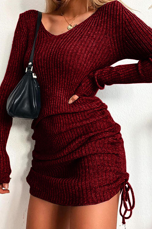 Zadie® | Abito tubino con scollo a V e coulisse
