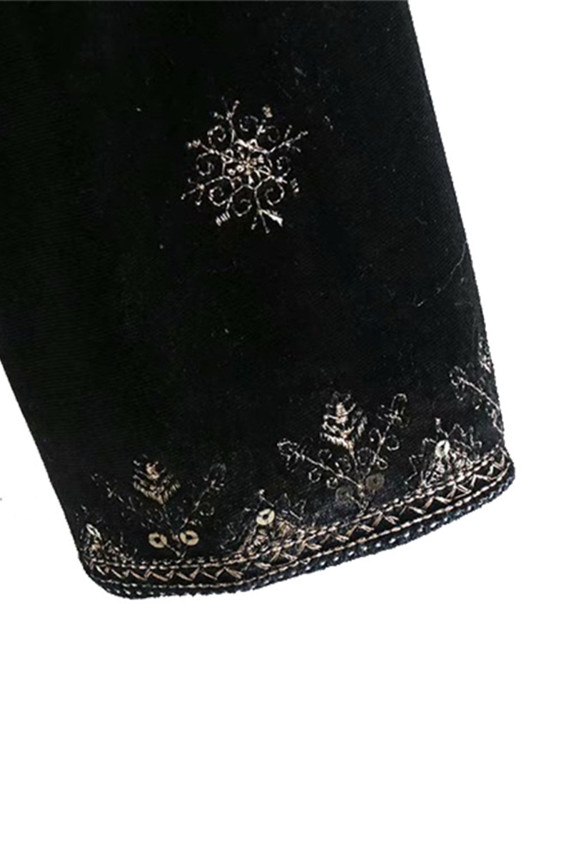 Zahara® | Capispalla casual con ricami floreali con scollo a O