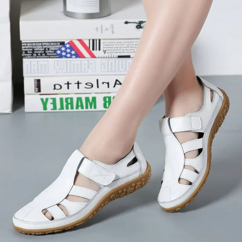 Ester® | Sandali estivi casual in pelle da donna