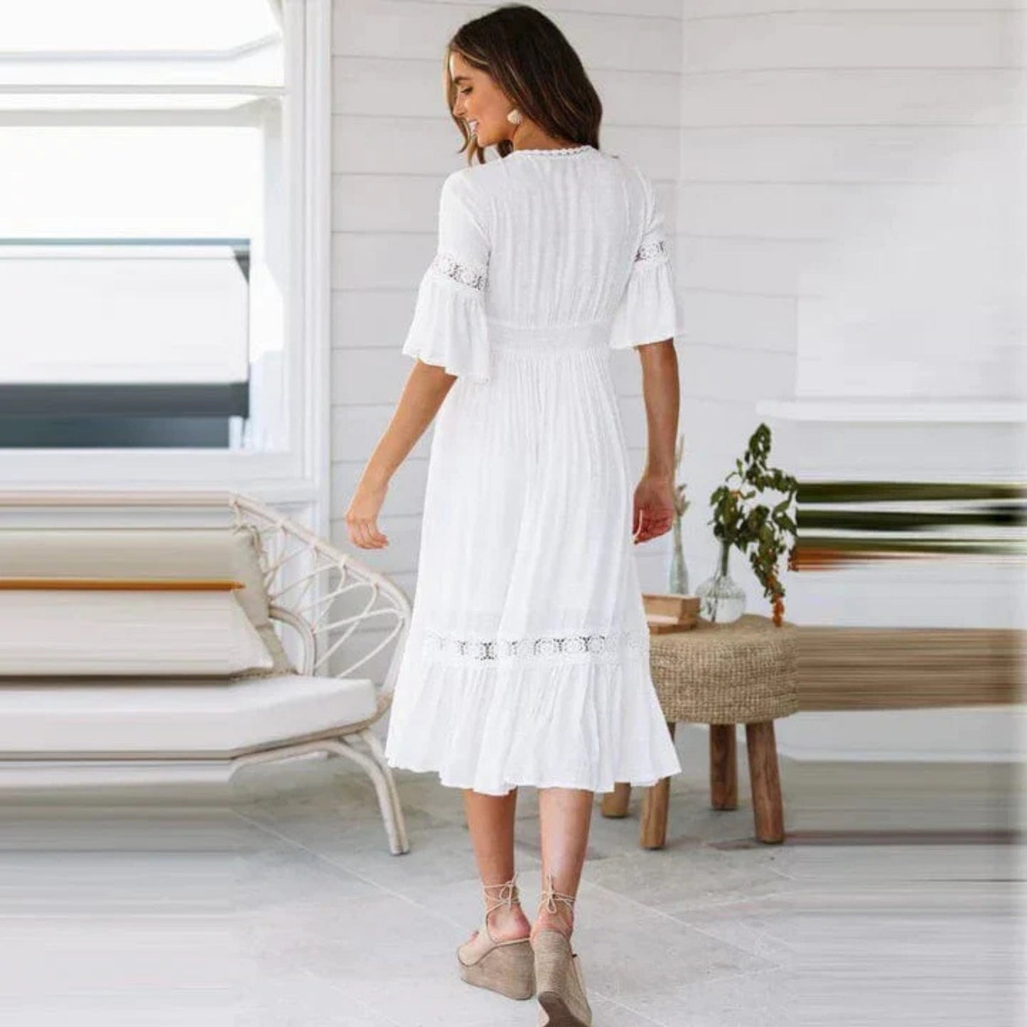 Zulema® | Abito lungo da donna in pizzo