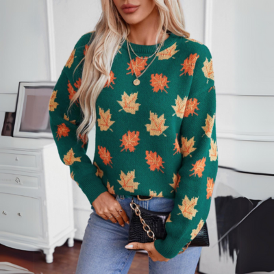 Zadie® | Maglione con foglie autunnali