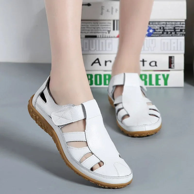 Ester® | Sandali estivi casual in pelle da donna