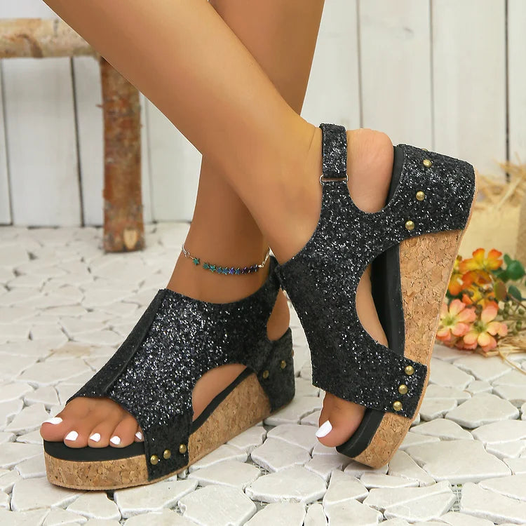 Laura® | Sandali con plateau ortopedici
