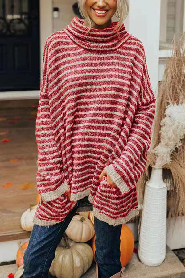 Zulema® | Maglione tunica perfetto con righe e tasche
