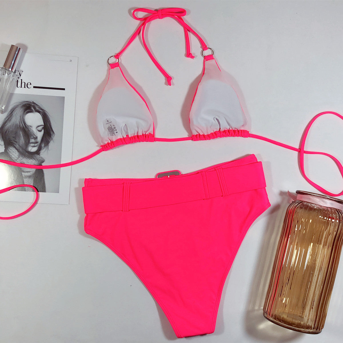Micaela® | Bikini con scollo all'americana e stampa