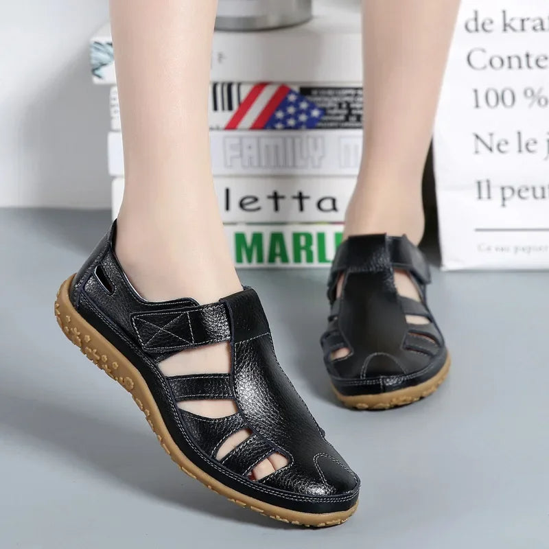 Ester® | Sandali estivi casual in pelle da donna