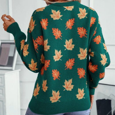 Zadie® | Maglione con foglie autunnali