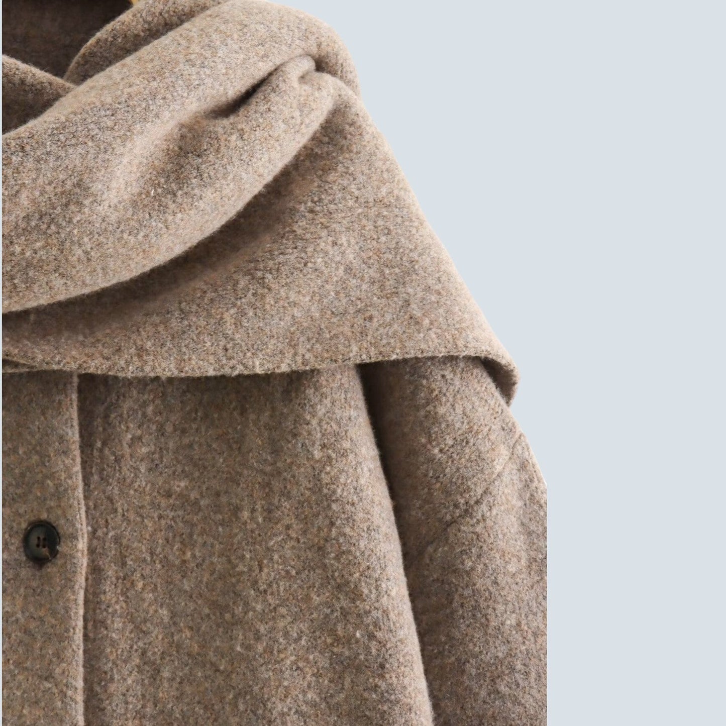 Zahira® | Caldo cappotto da donna con sciarpa integrata