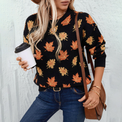 Zadie® | Maglione con foglie autunnali