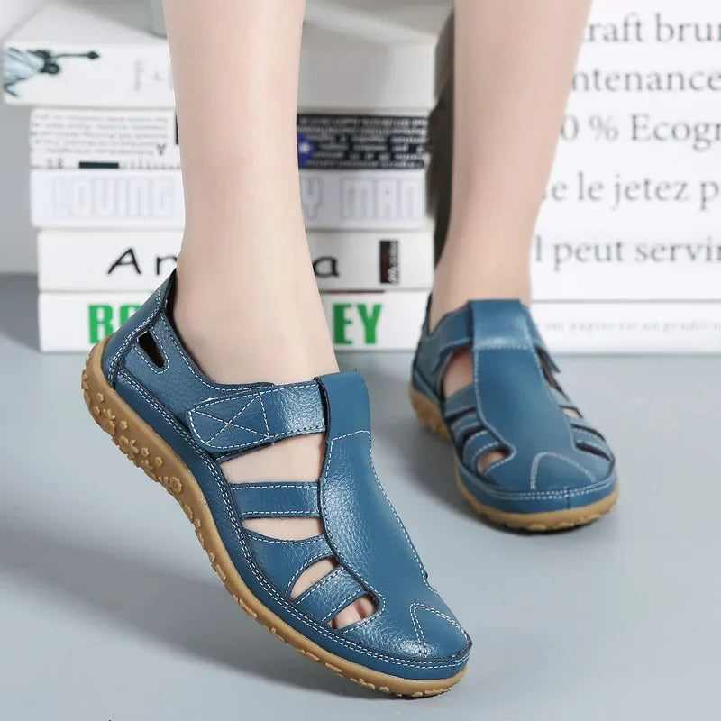 Ester® | Sandali estivi casual in pelle da donna