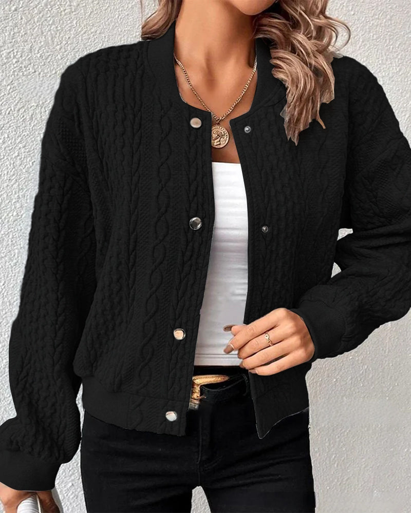 Yolanda® | Gilet elegante in tessuto getextureerde