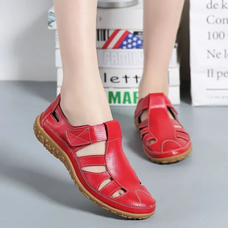 Ester® | Sandali estivi casual in pelle da donna