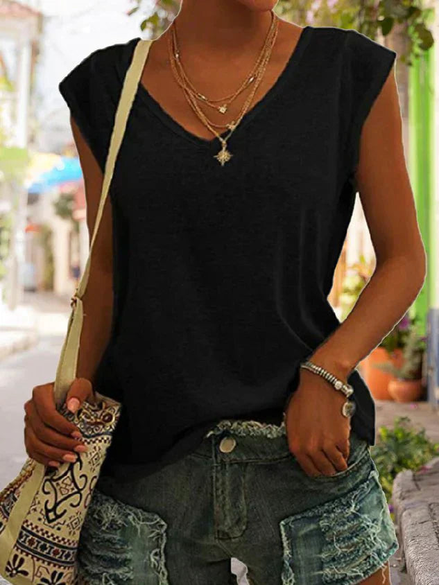 Zahira® | Blusa semplice e casual con canottiera da donna