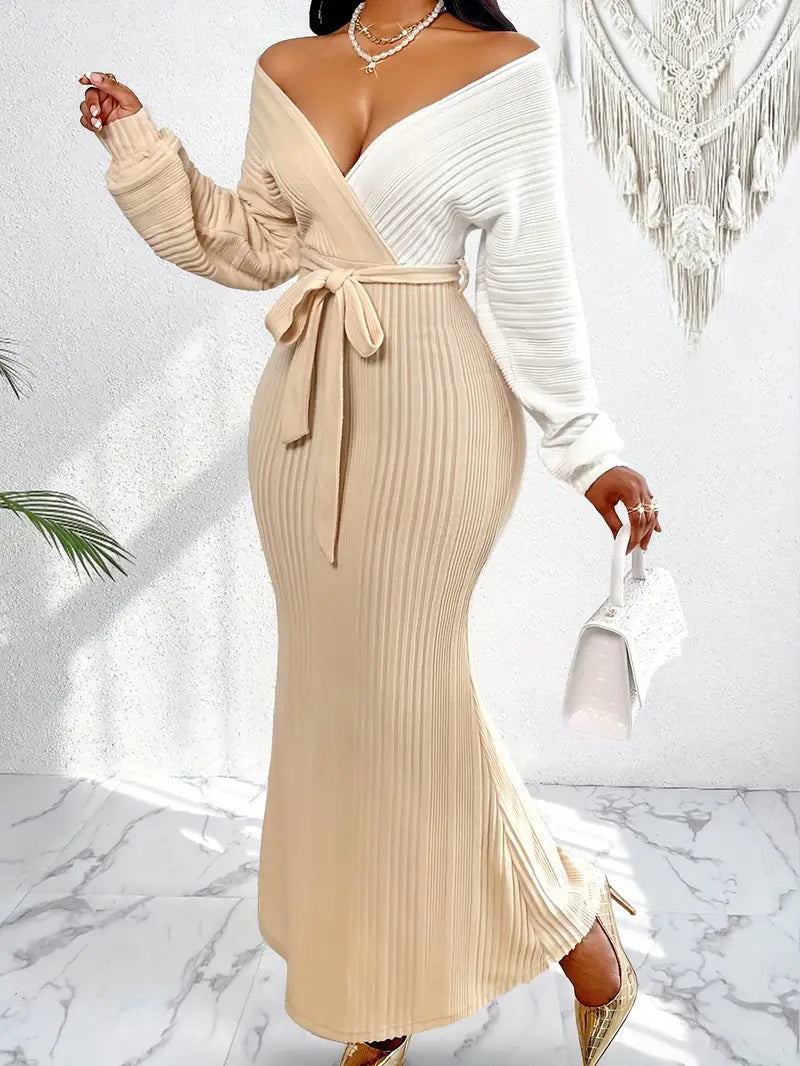 Zulema® | Abito lungo elegante con maniche lunghe