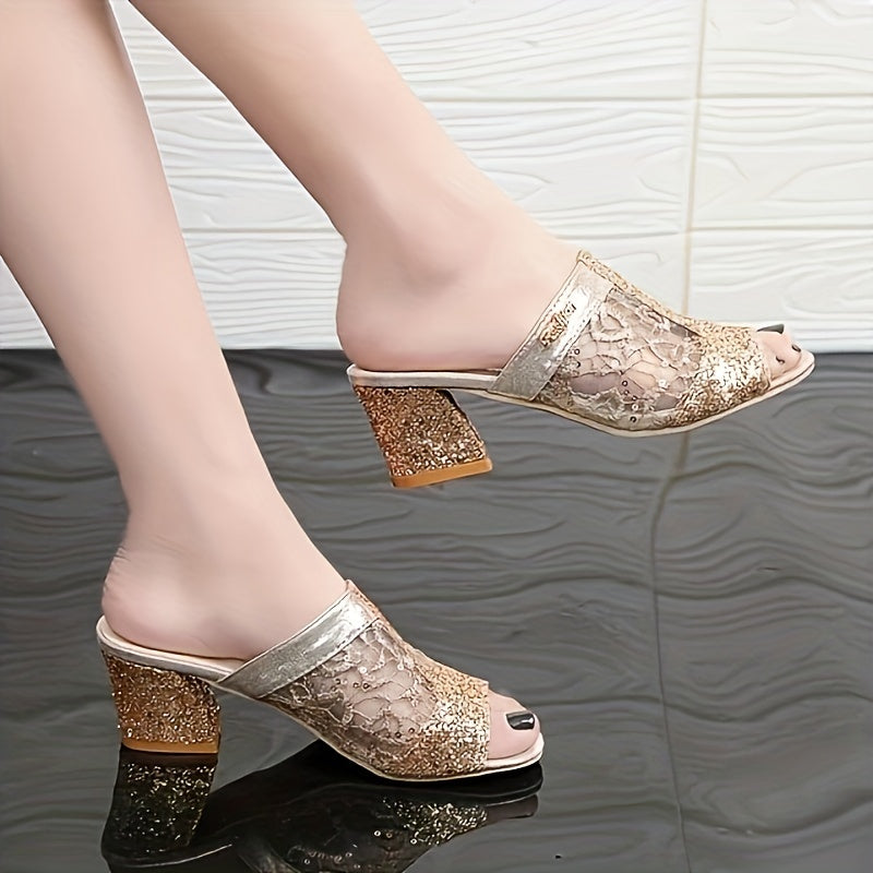 Luz® | Sandali femminili con scintillanti paillettes