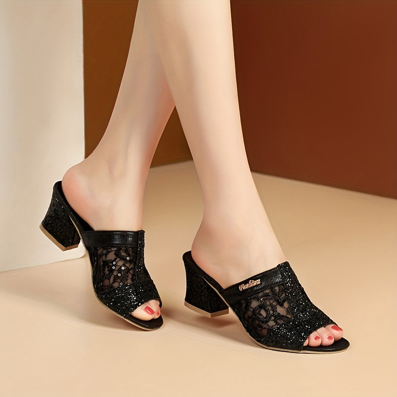 Luz® | Sandali femminili con scintillanti paillettes
