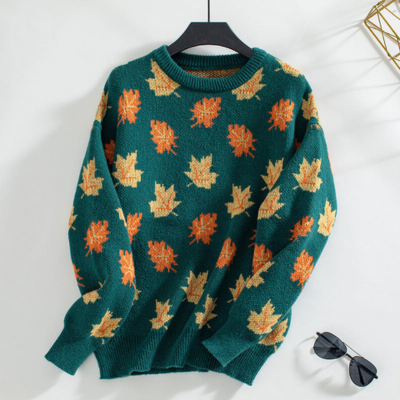 Zadie® | Maglione con foglie autunnali