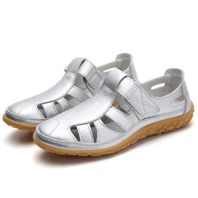 Ester® | Sandali estivi casual in pelle da donna