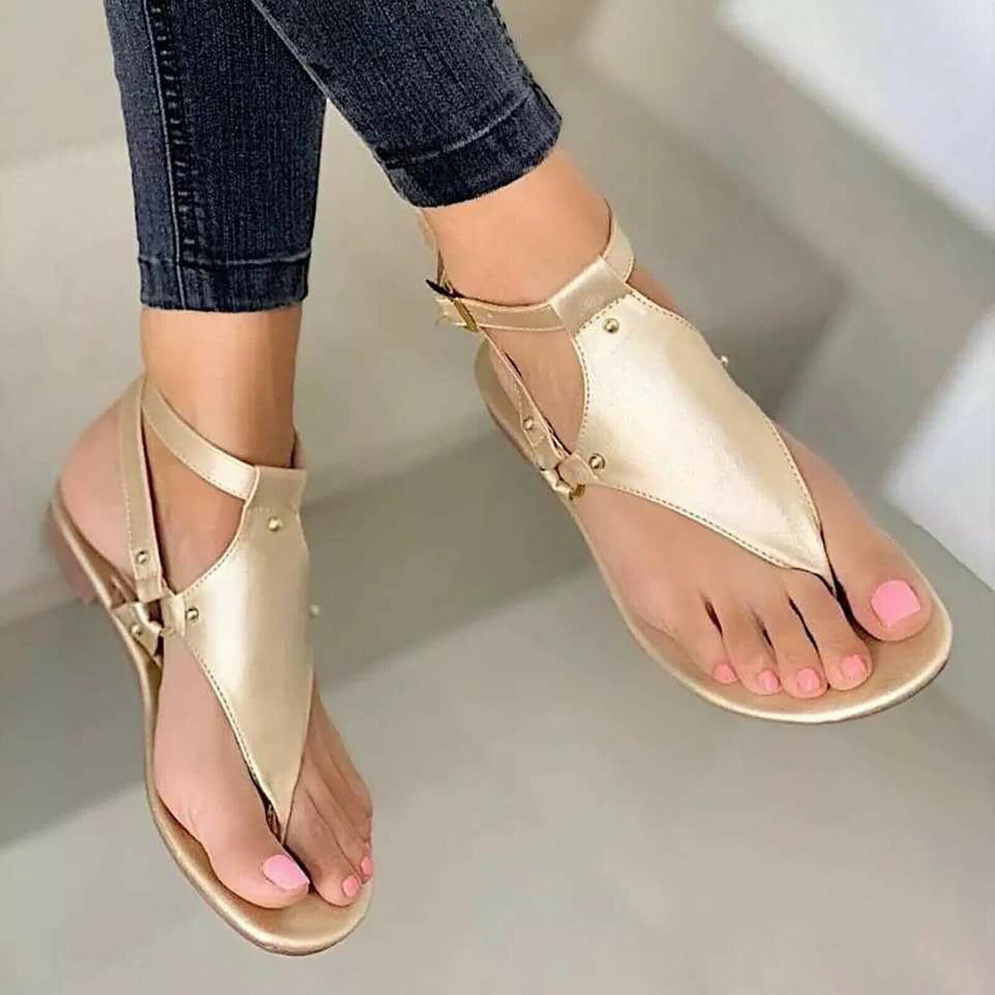 Praefke® | Sandali piatti alla moda da donna