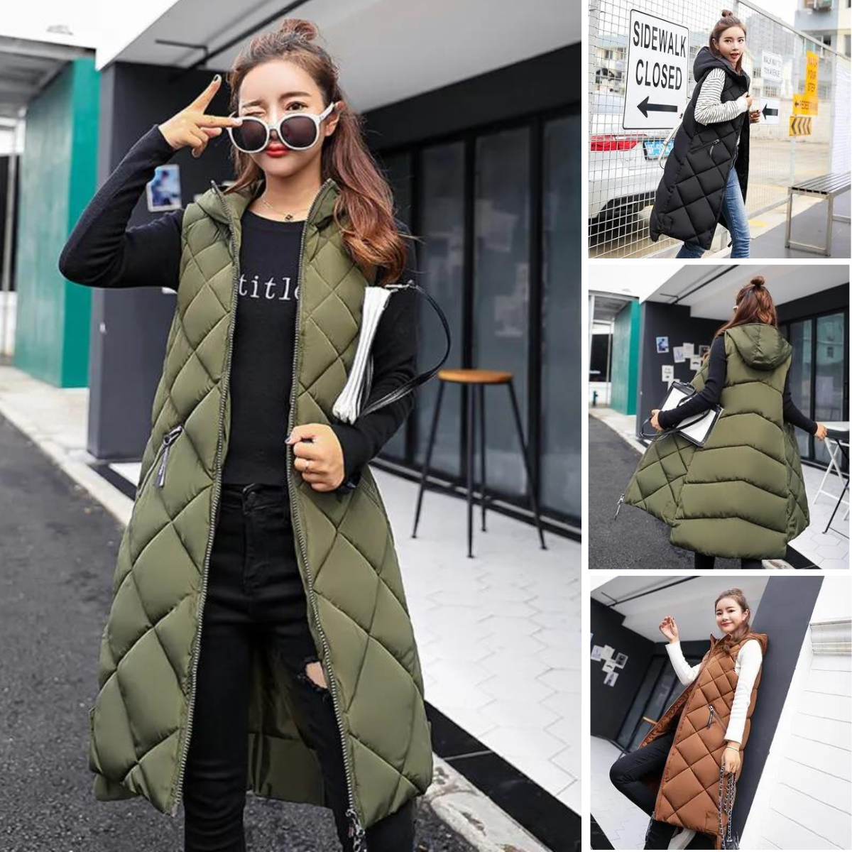 Zahira® | Il nuovo cappotto casual senza maniche con cappuccio