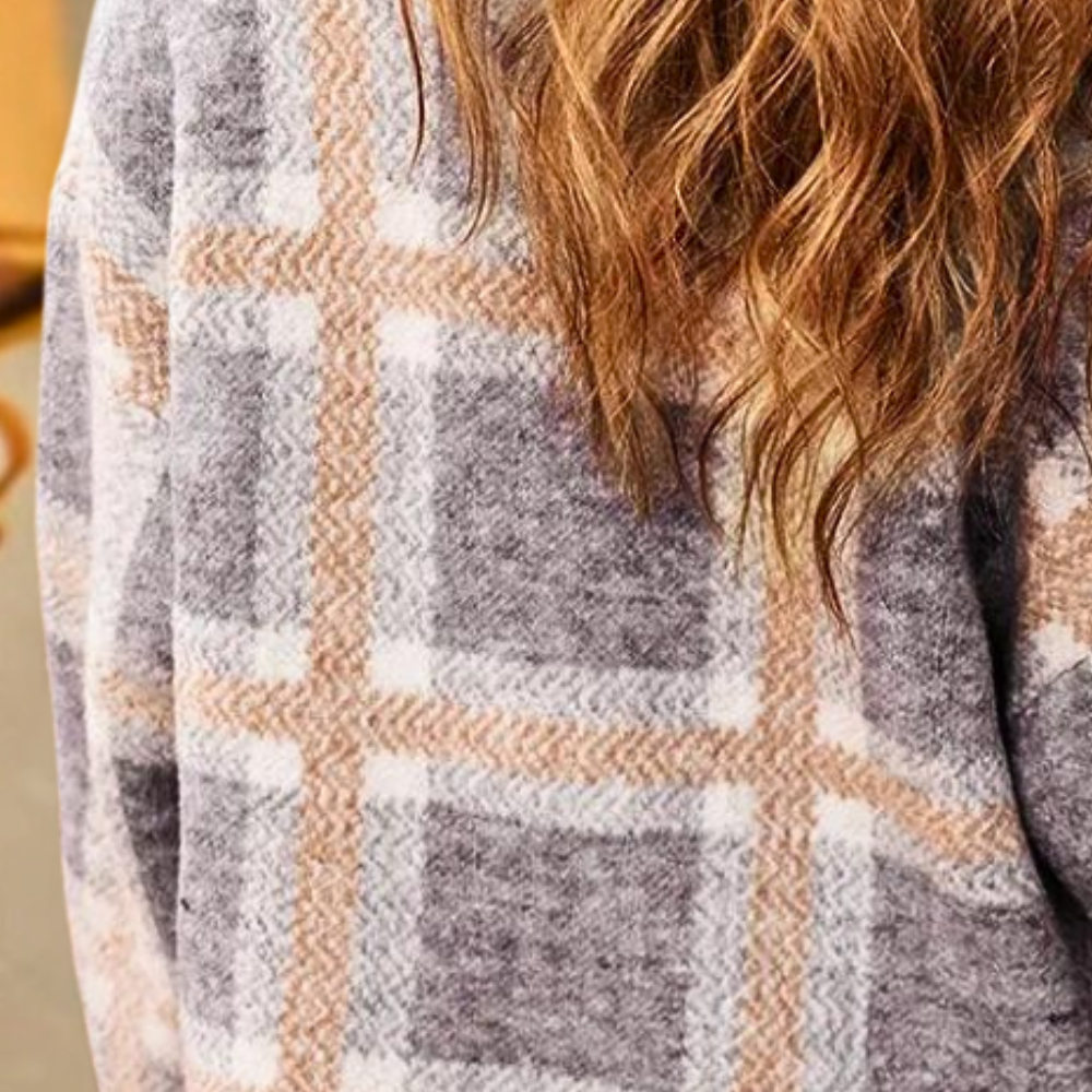 Zuleyka® | Cardigan elegante a quadri da donna