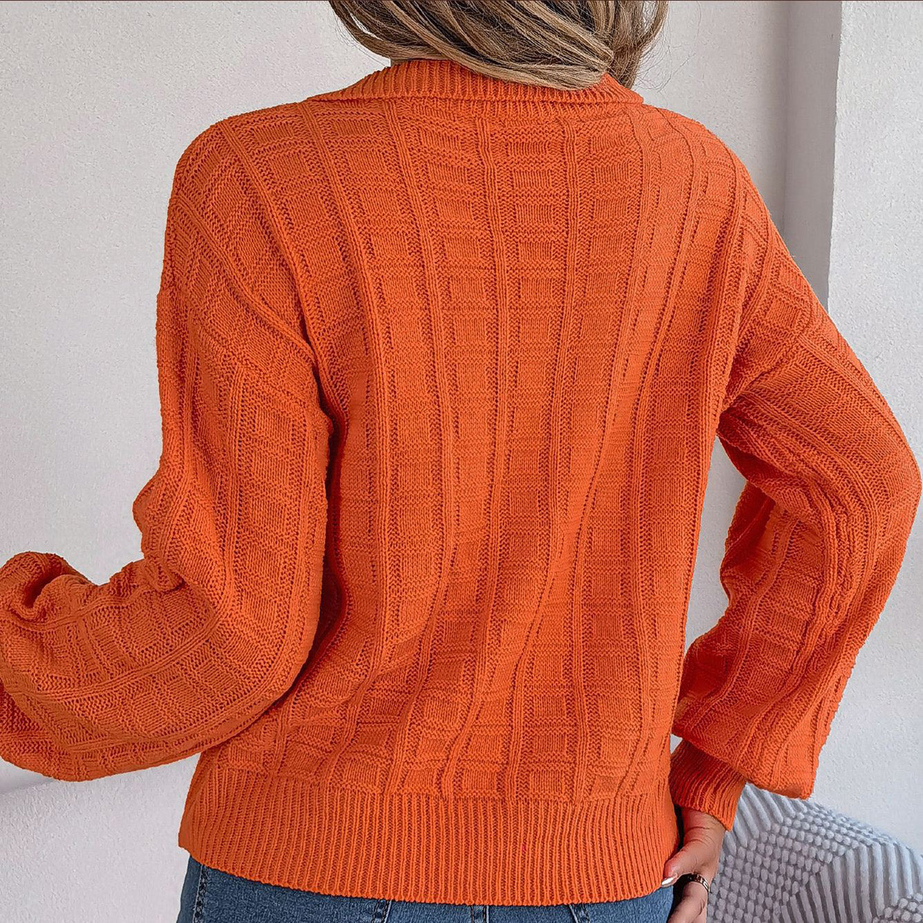 Zahara® | Maglione lavorato a maglia con scollo a V