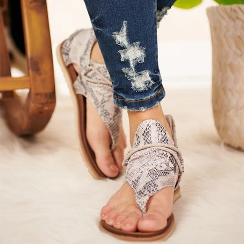 Casandra® | Sandali Boho con stampa animalier