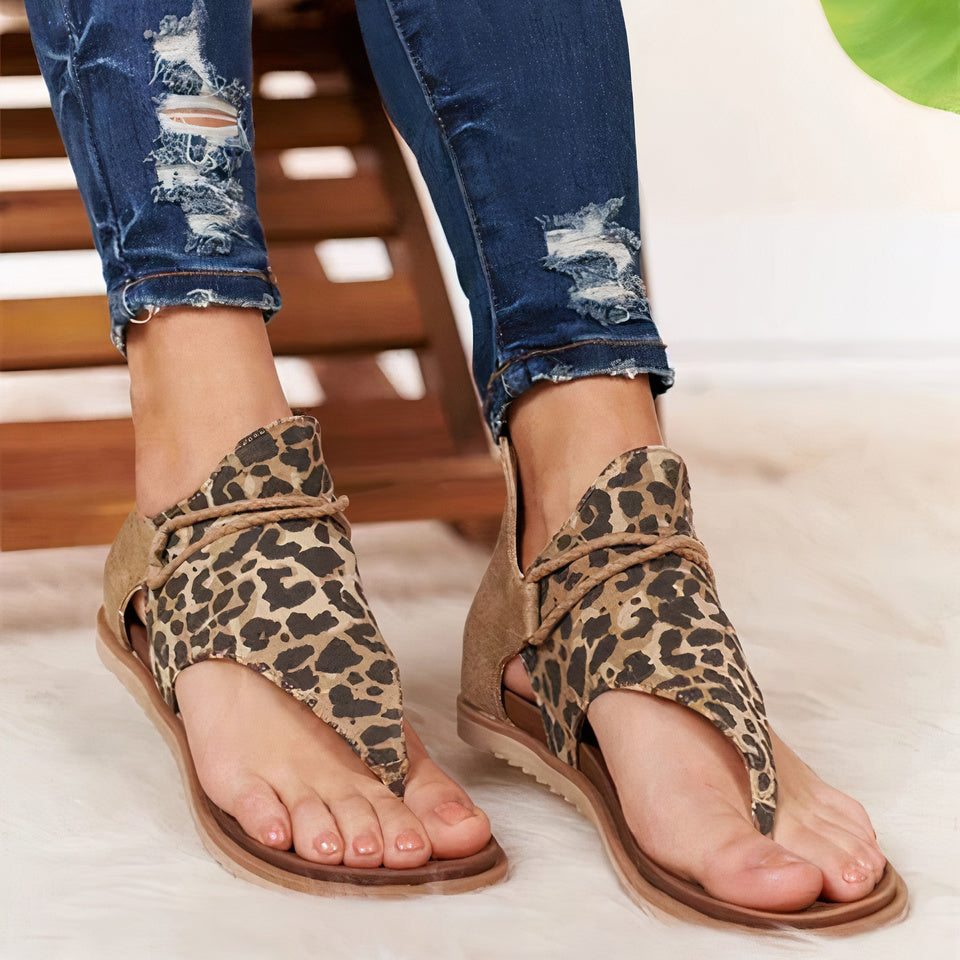 Casandra® | Sandali Boho con stampa animalier