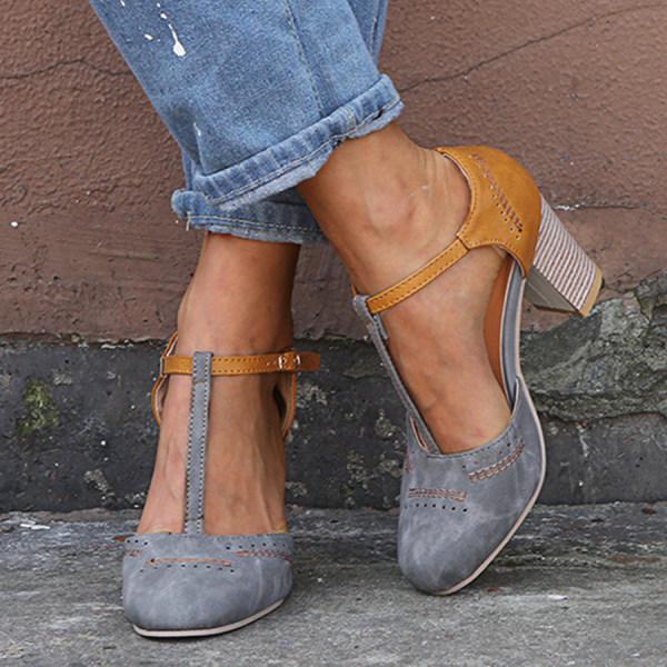 Amayrani® | Sandali con tacco largo da donna