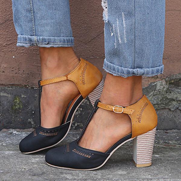 Amayrani® | Sandali con tacco largo da donna