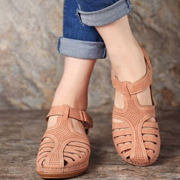 Ambar® | Sandali ortopedici in pelle stile vintage