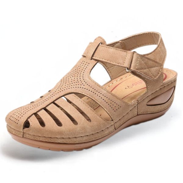 Ambar® | Sandali ortopedici in pelle stile vintage