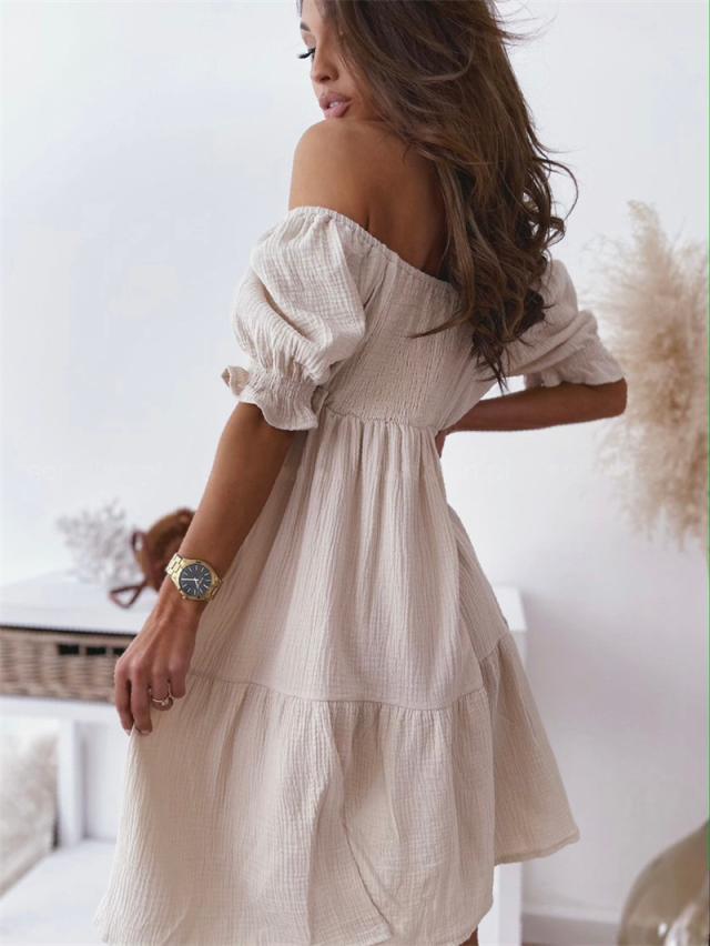 Zafferano® | Elegante abito estivo con spalle scoperte