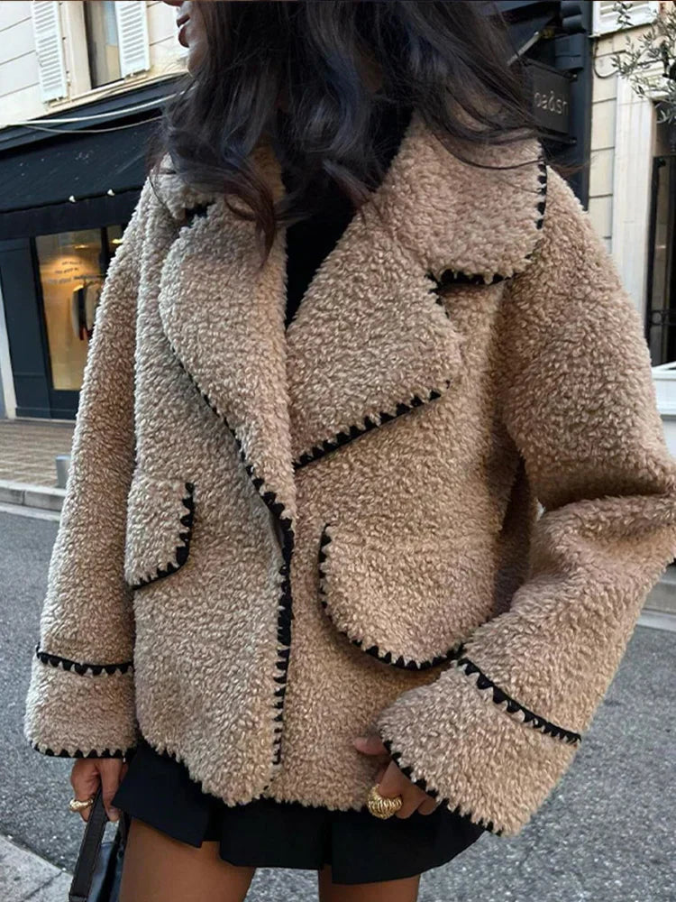 Yoselin® | Giacca teddy oversize dalla vestibilità rilassata da donna in inverno