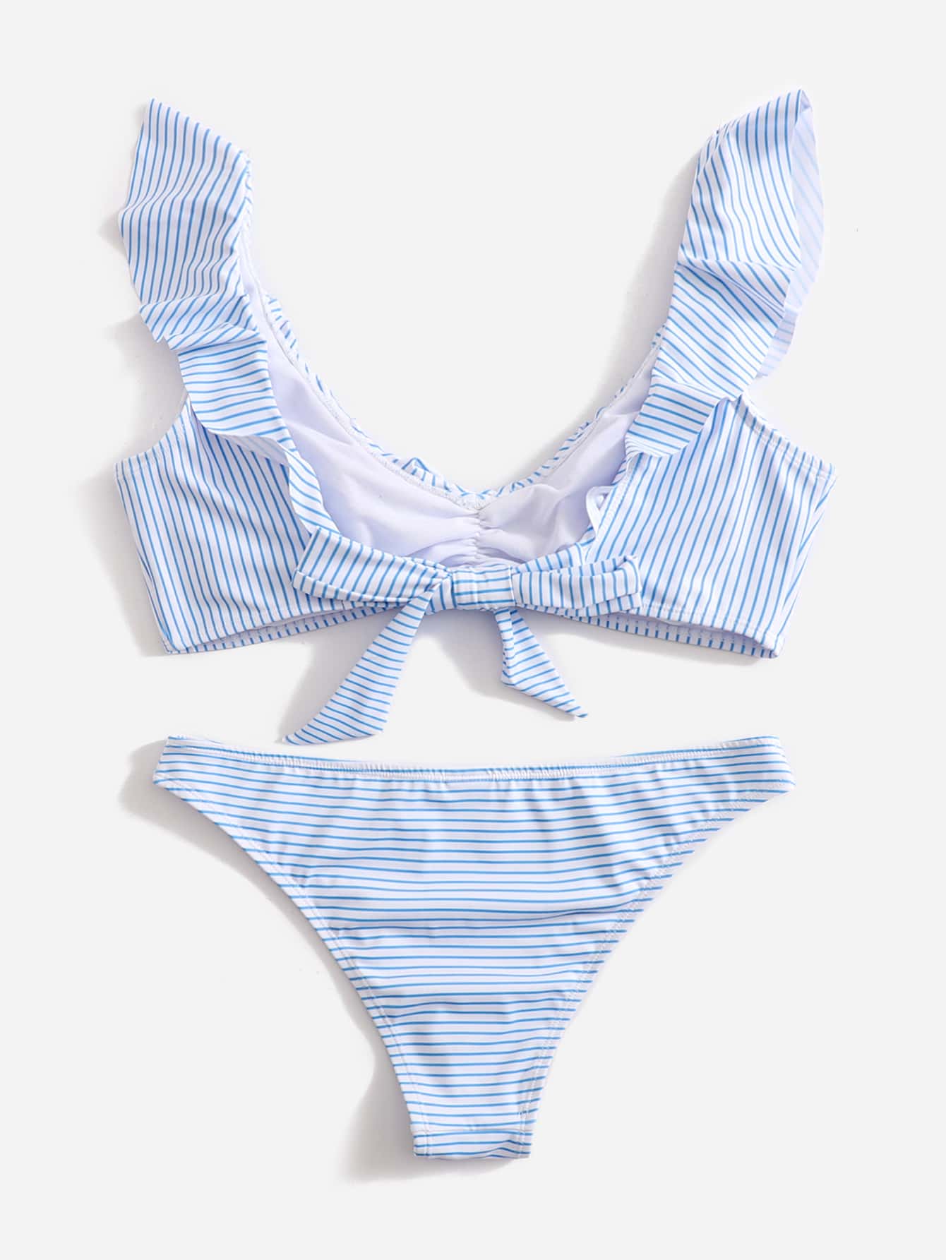 Carla® | Set bikini estivo da donna a righe con design marittimo