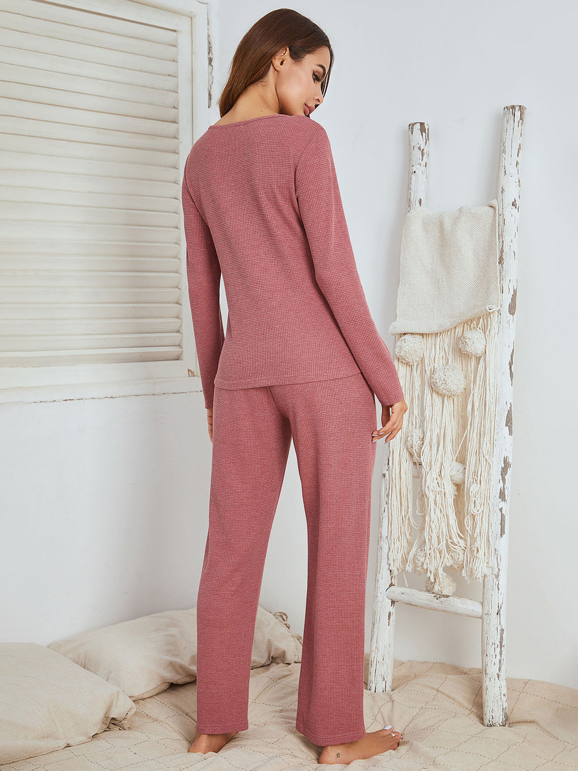 Samantha® | Set camicia a maniche lunghe e pantaloni con risvolti