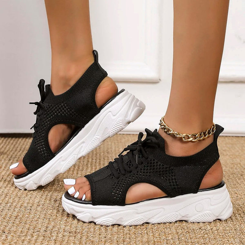 Laurene® | Sandali con plateau traspiranti