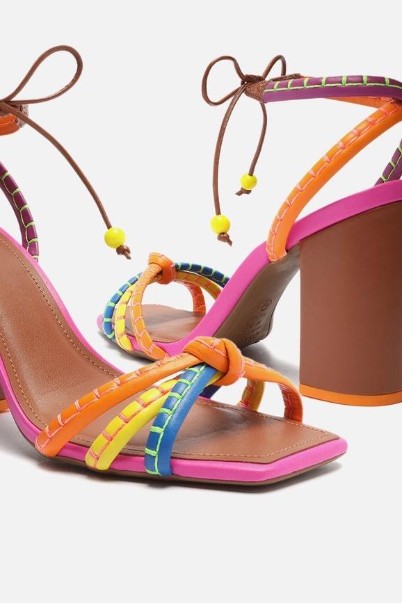 Magaly® | Sandali con tacco e cinturino annodato