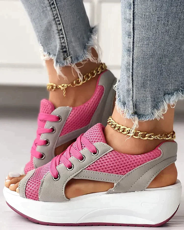Mila® | Sandali muffin stringati