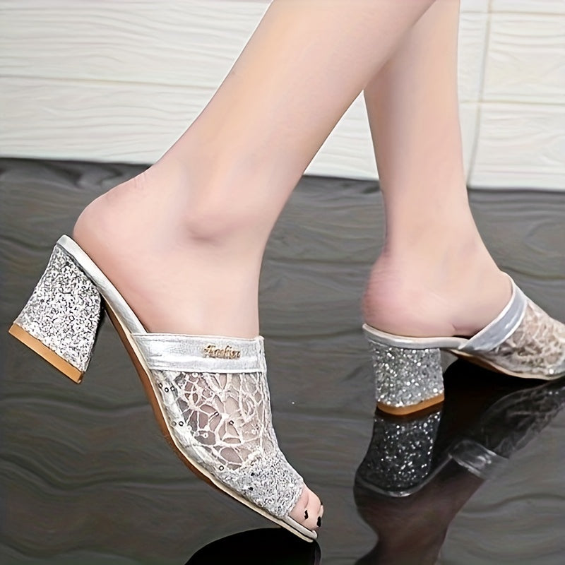 Luz® | Sandali femminili con scintillanti paillettes