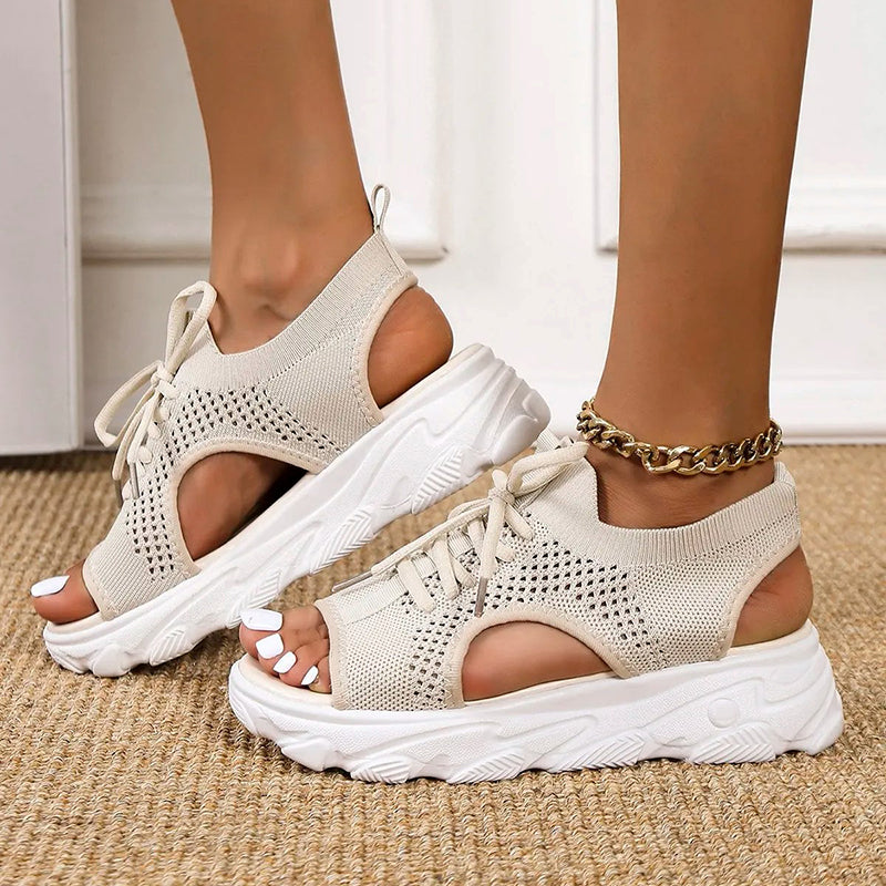 Laurene® | Sandali con plateau traspiranti