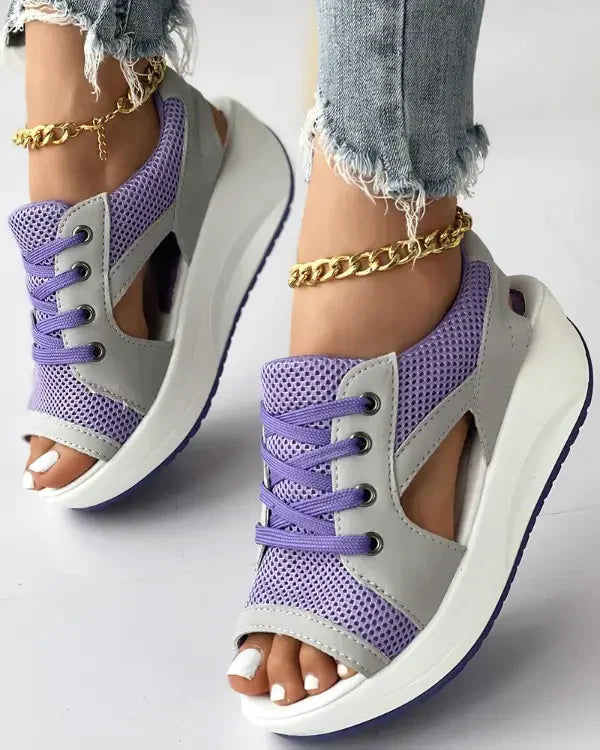 Mila® | Sandali muffin stringati