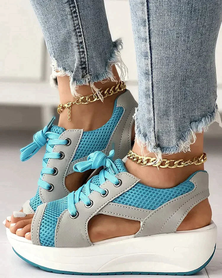 Mila® | Sandali muffin stringati