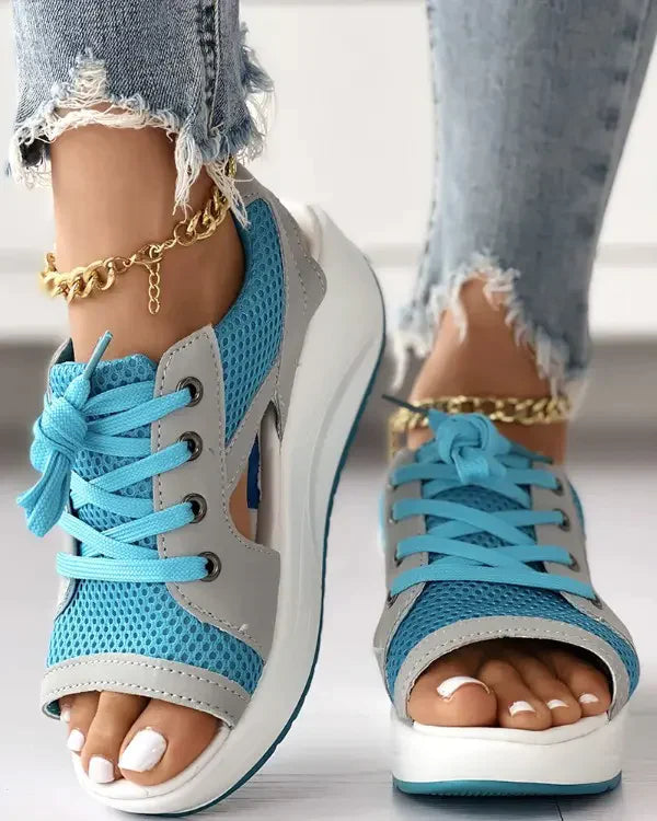 Mila® | Sandali muffin stringati
