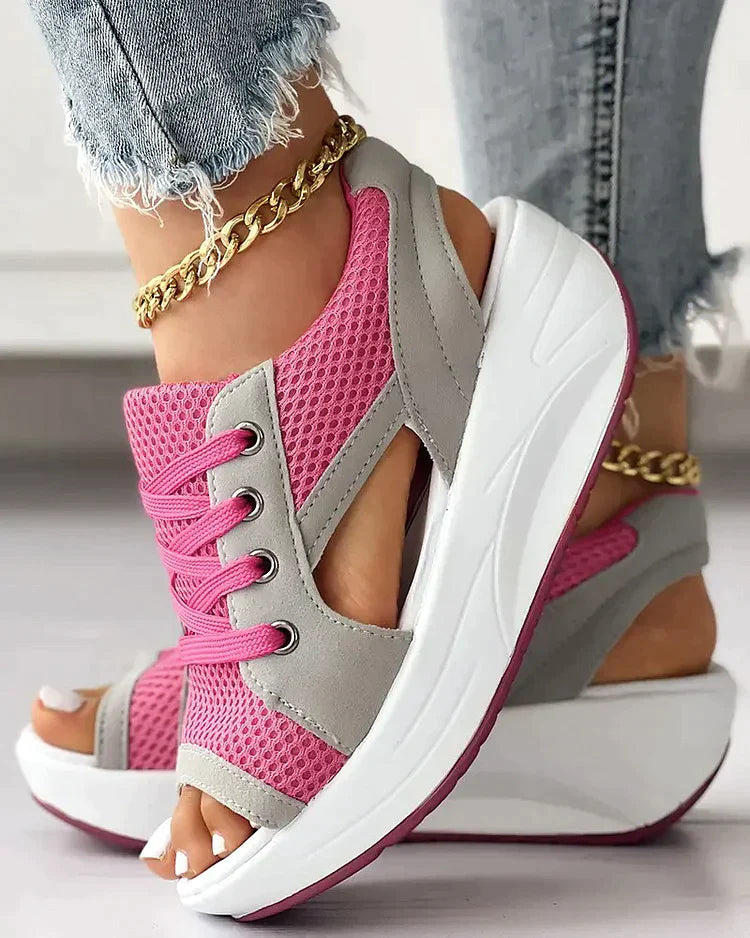 Mila® | Sandali muffin stringati