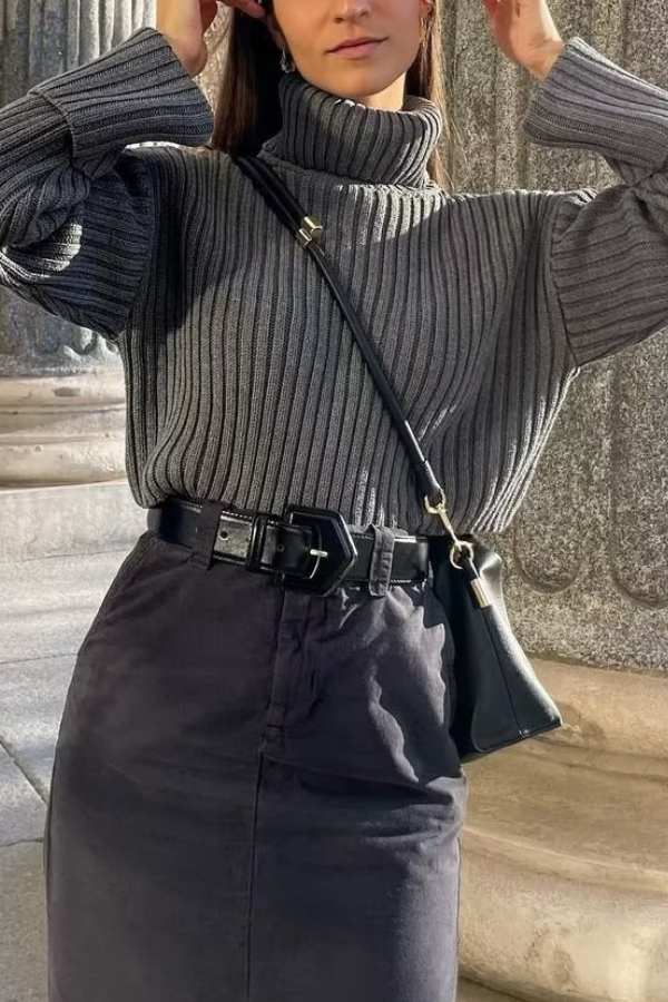 Yvonne® | Maglia dolcevita a costine