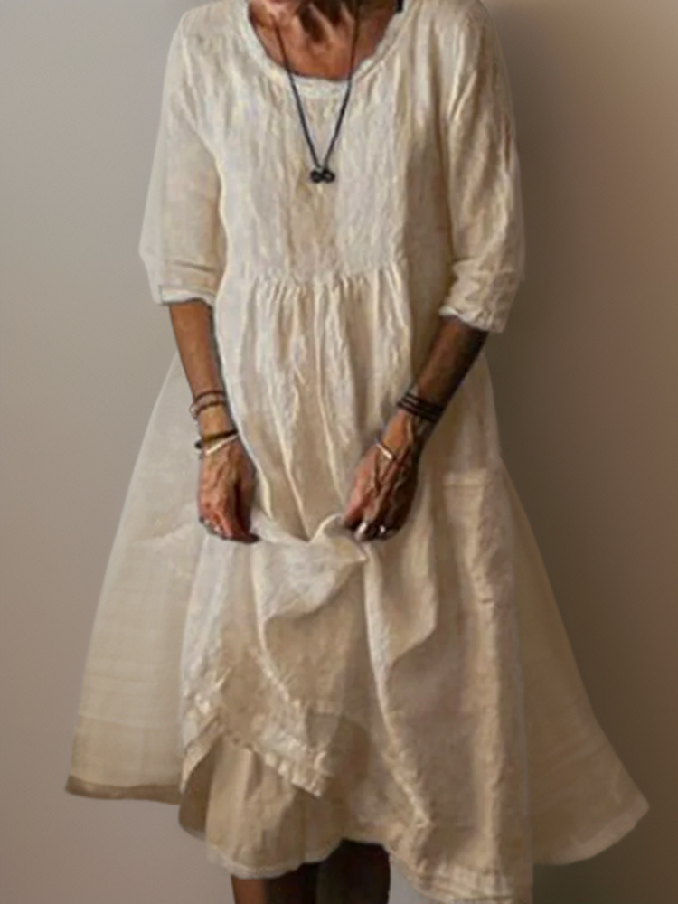 Yoselin® | Abito maxi con girocollo ampio