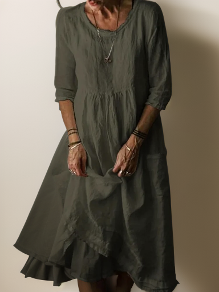 Yoselin® | Abito maxi con girocollo ampio